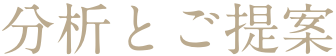 分析とご提案