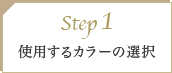 STEP01：使用するカラーの選択